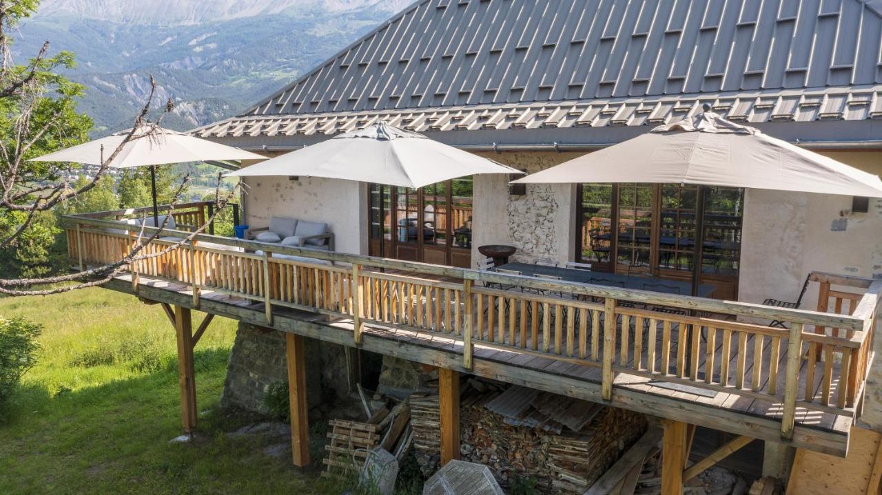 Superbe Ferme Renovee En Chalet De Luxe En Pleine Nature Barcelonnette Buitenkant foto